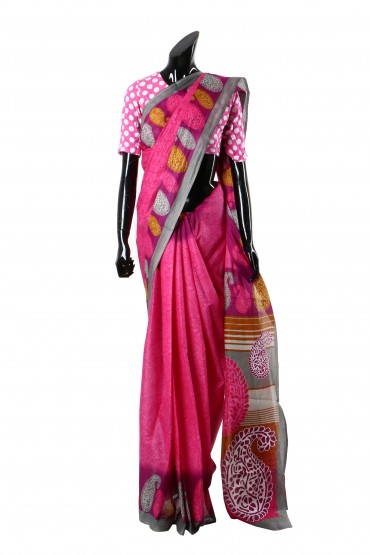 Ikat Print Sari